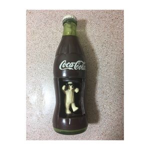 Vintage 1999 Coca Cola Wind Up Spinning Bear Toy